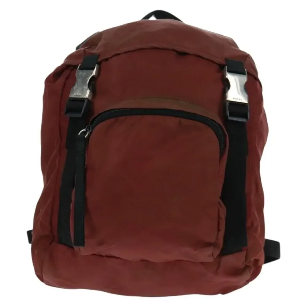 Prada Nylon Backpack Red